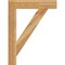 Ekena Millwork Traditional Block Rough Sawn Bracket, Western Red Cedar, 4"W x 24"D x 32"H BKT04X24X32TRA05RWR - alternate 2